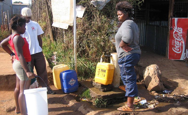 Communal tap for drinking water Soweto, South Africa Photo courtesy of SuSana Secretariat