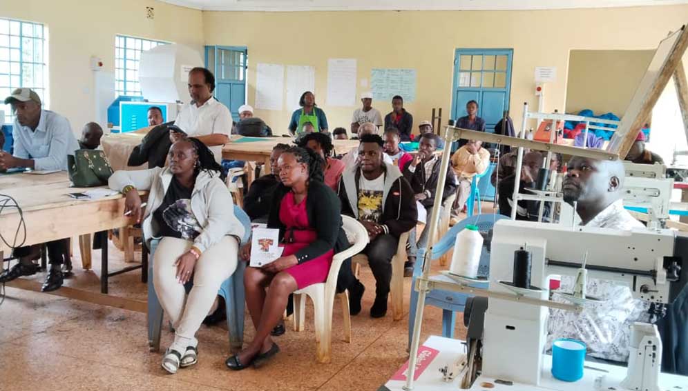 Training sessions at Rukira training center at Nyeri county