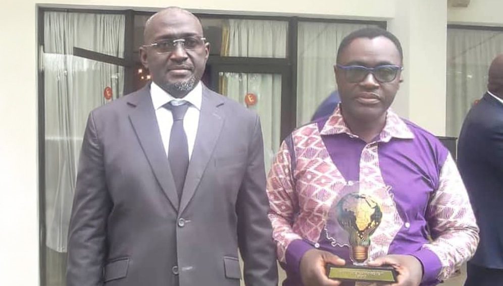 Kouakou with his award