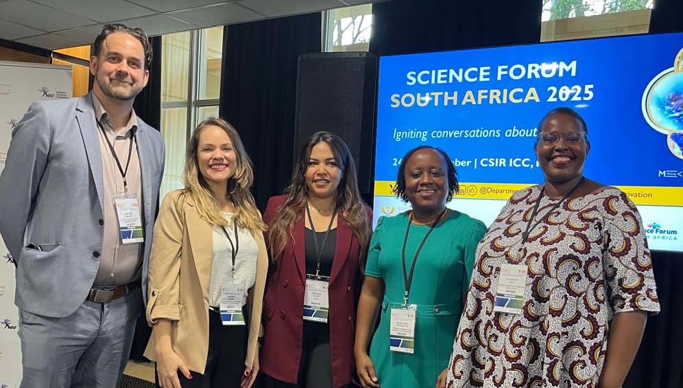 Matt Wallace and panelists at the Science Forum South Africa 2025