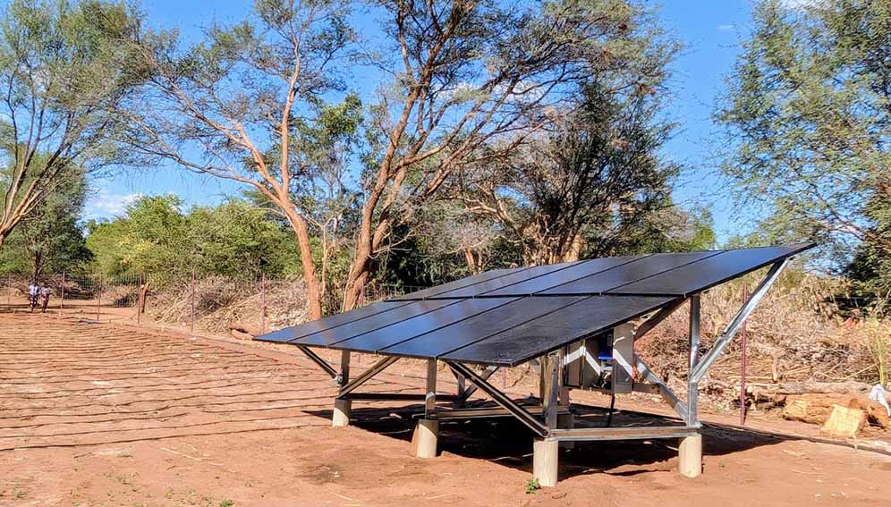 Solar panels for irrigation
