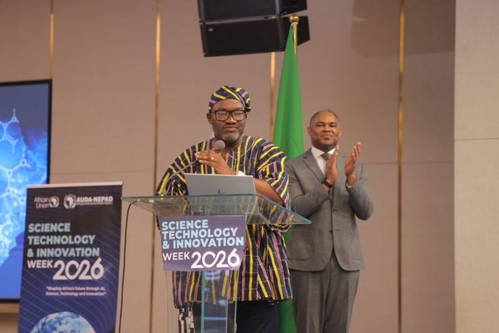 Cephas-Adjei-Mensah-presidente-da-Aliança-SGCI-na-Semana-da-Ciência-Tecnologia-Inovação-da-União-Africana-2026