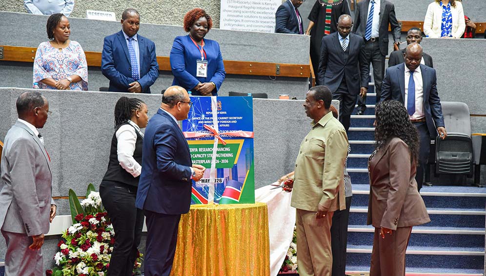 Kenya launch research financing masterplan.